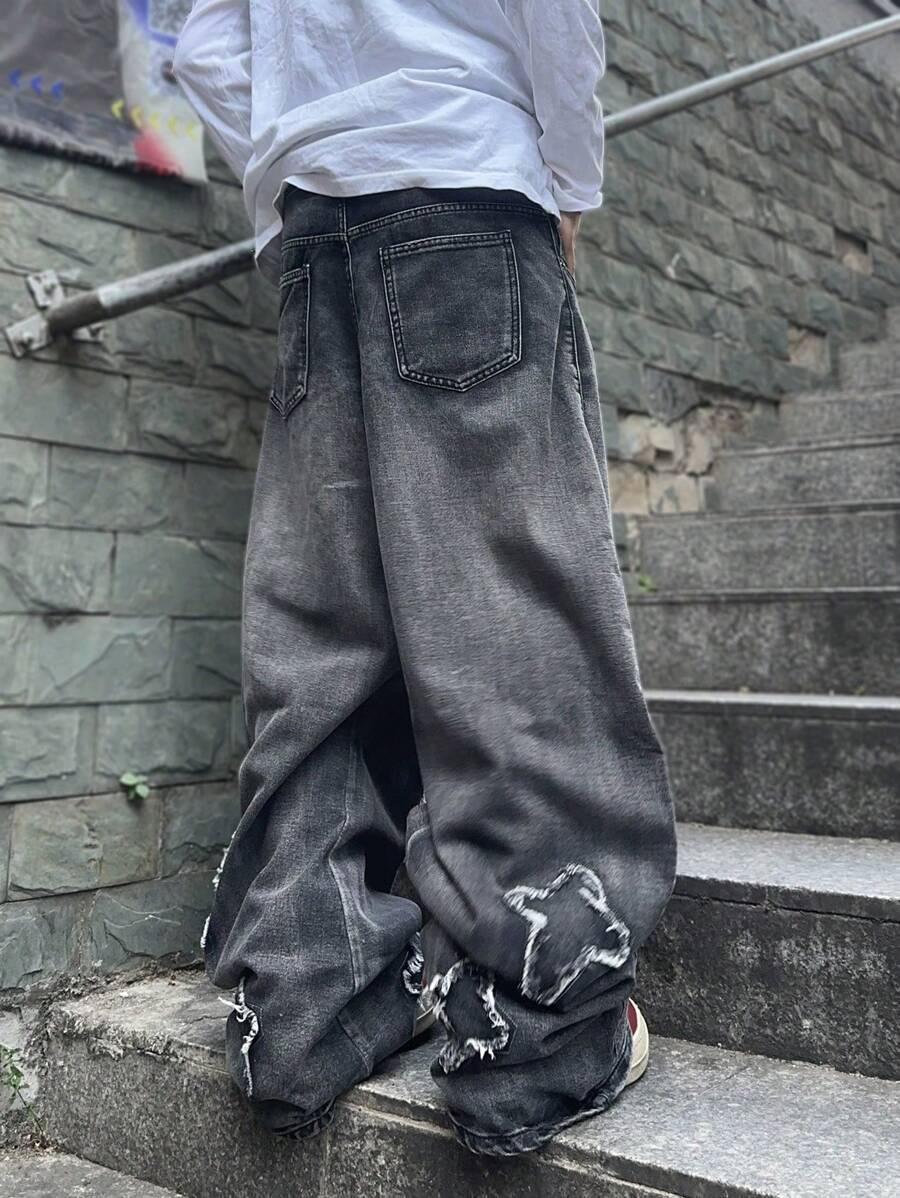 szare spodnie jeans