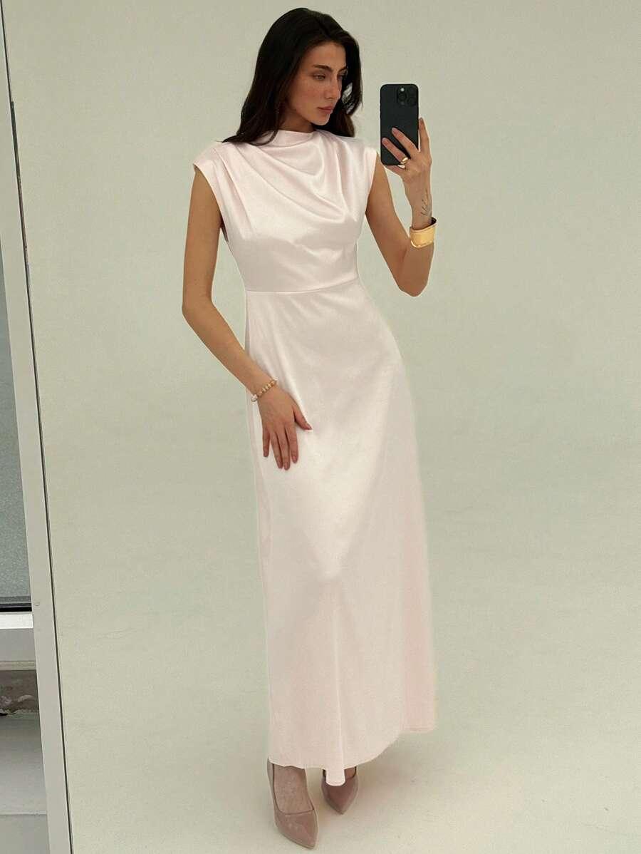 SUKIENKA SATYNOWA MAXI 