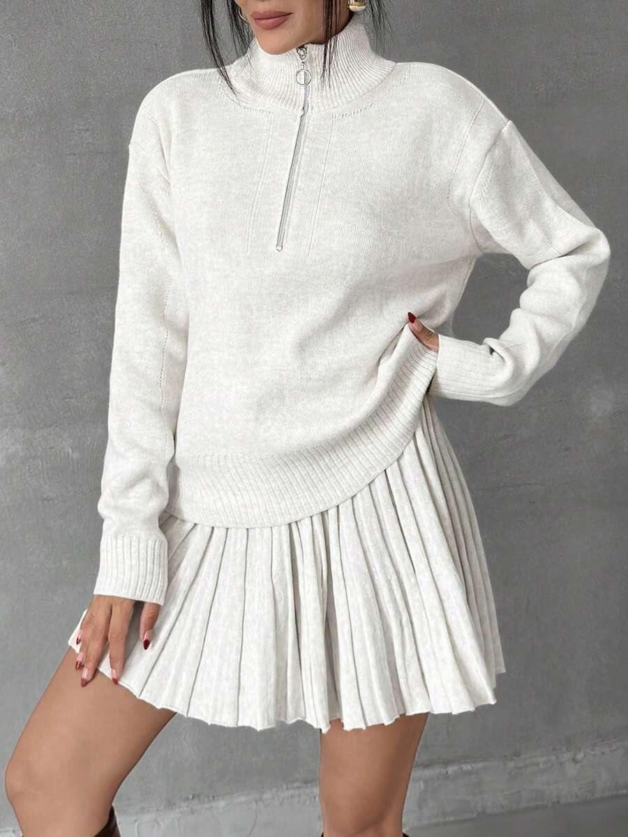 KOMPLET SWETER SPÓDNICA