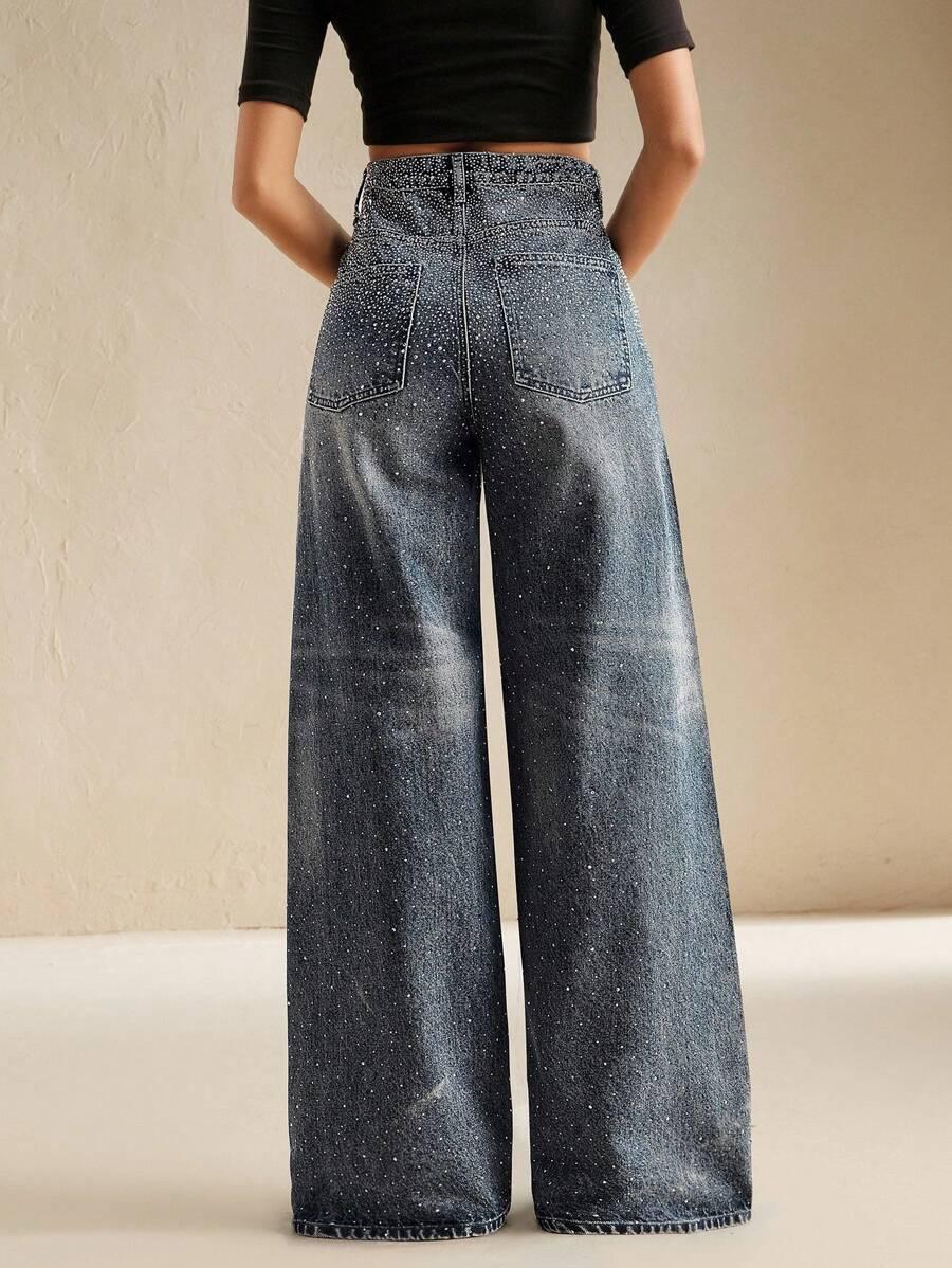 NIEBIESKIE SPODNIE JEANS