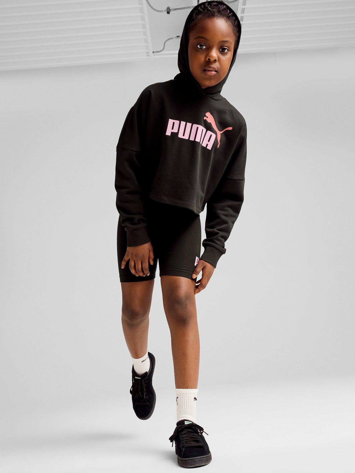 PUMA DZIEWCZĘCA  KRÓTKA BLUZA Z KAPTUREM 671134