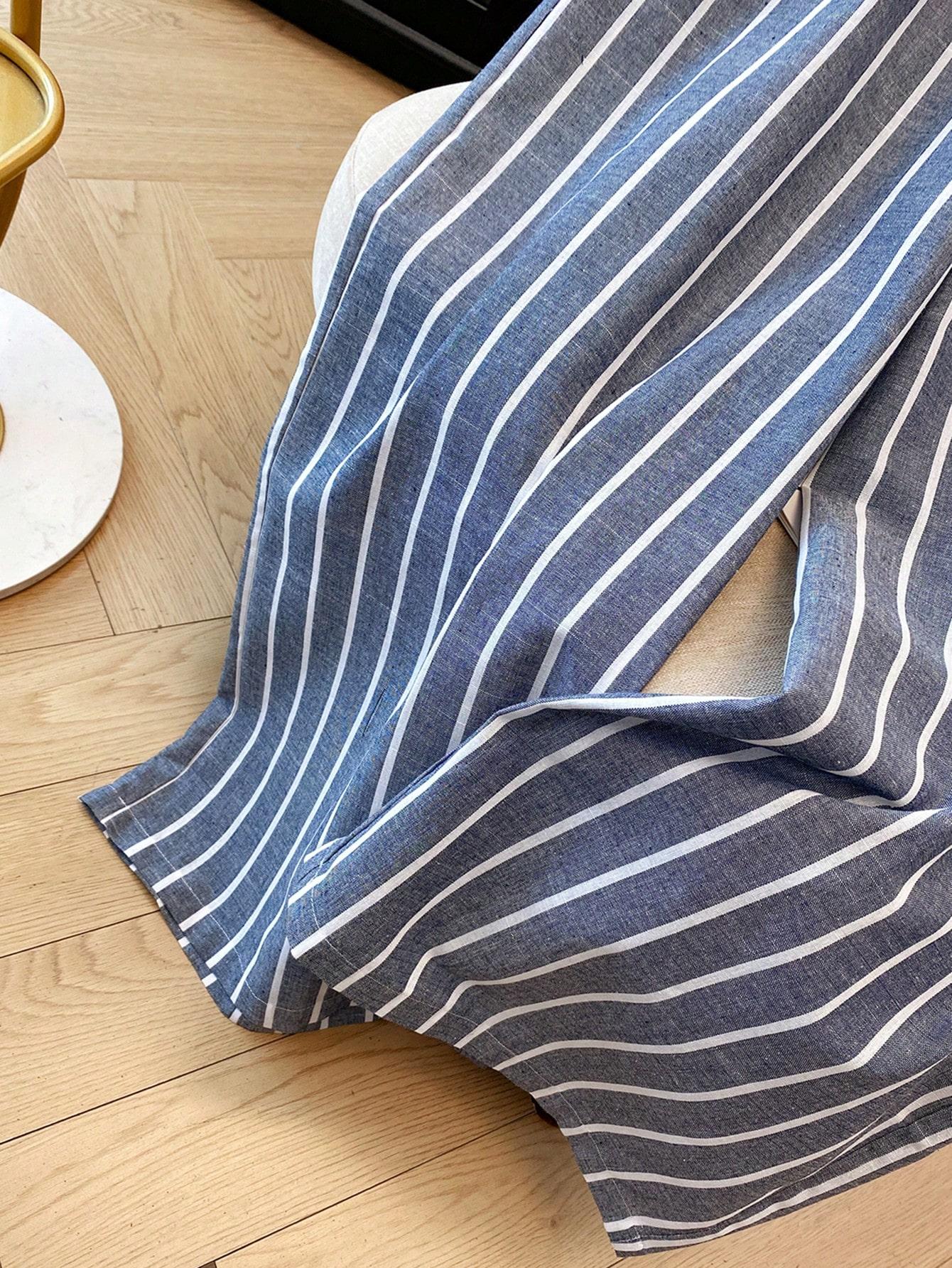 spodnie casual paski kontrast