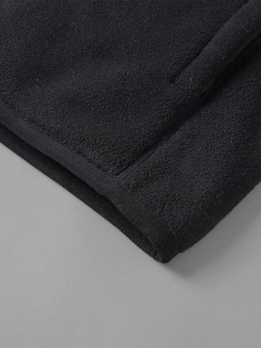 CZARNA OCIEPLANA BLUZA POLAR