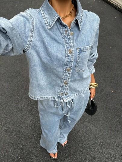 NIEBIESKIE SPODNIE JEANS