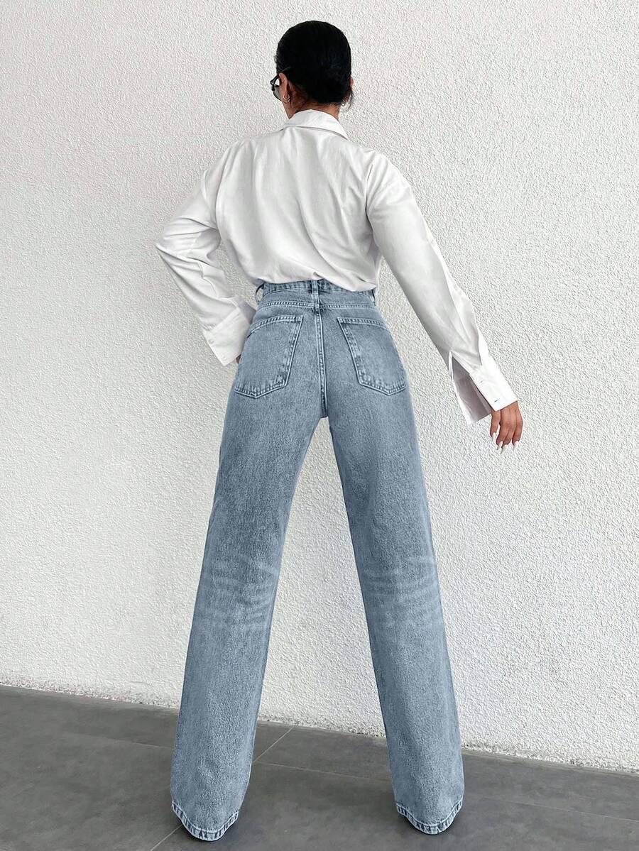 NIEBIESKIE SPODNIE JEANS 