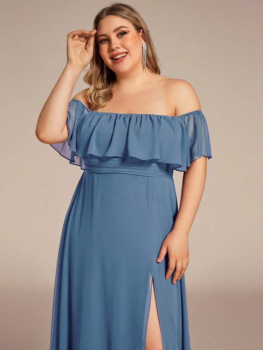 niebieska maxi sukienka