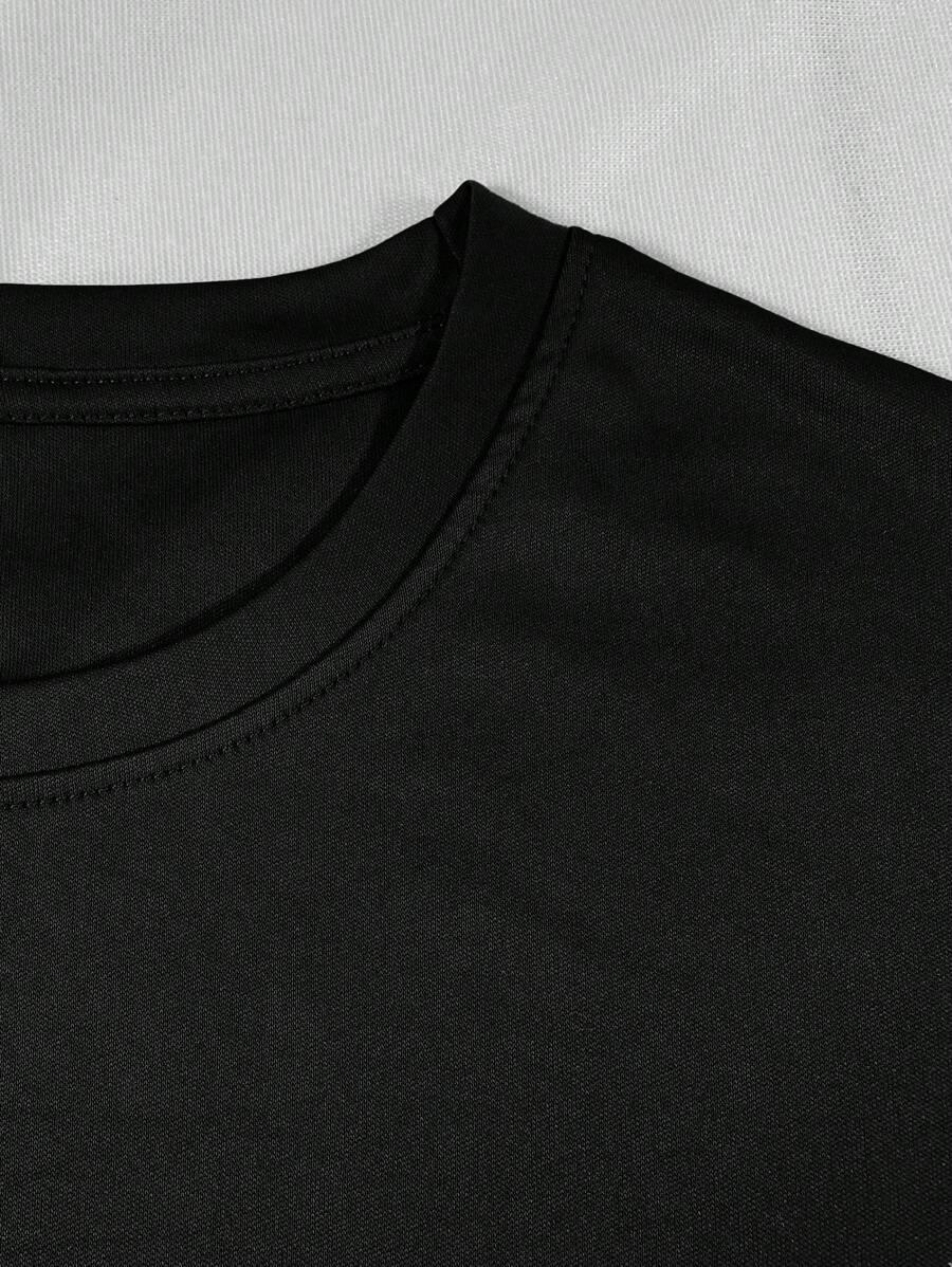 czarny T-SHIRT casual