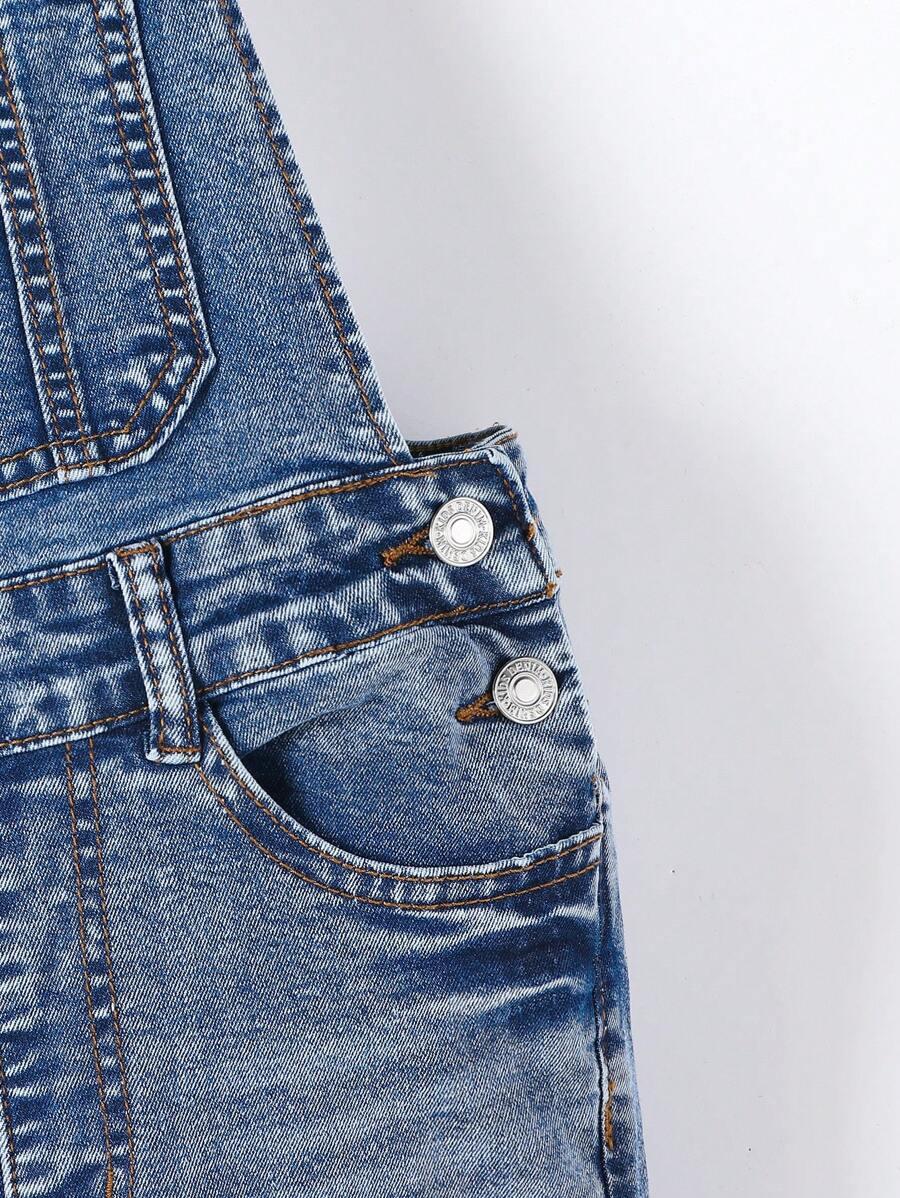 niebiskie ogrodniczki jeans