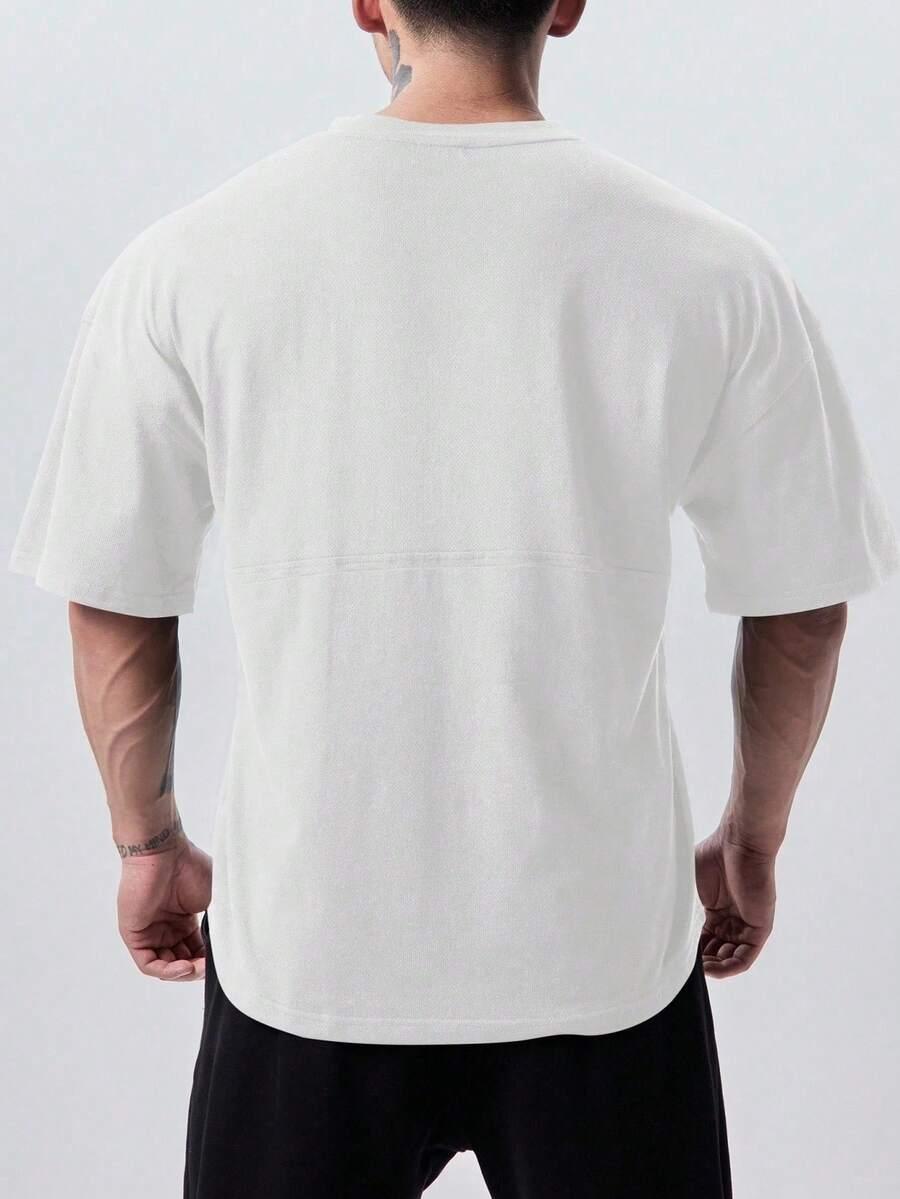 biały t-shirt z krótkim rękawem