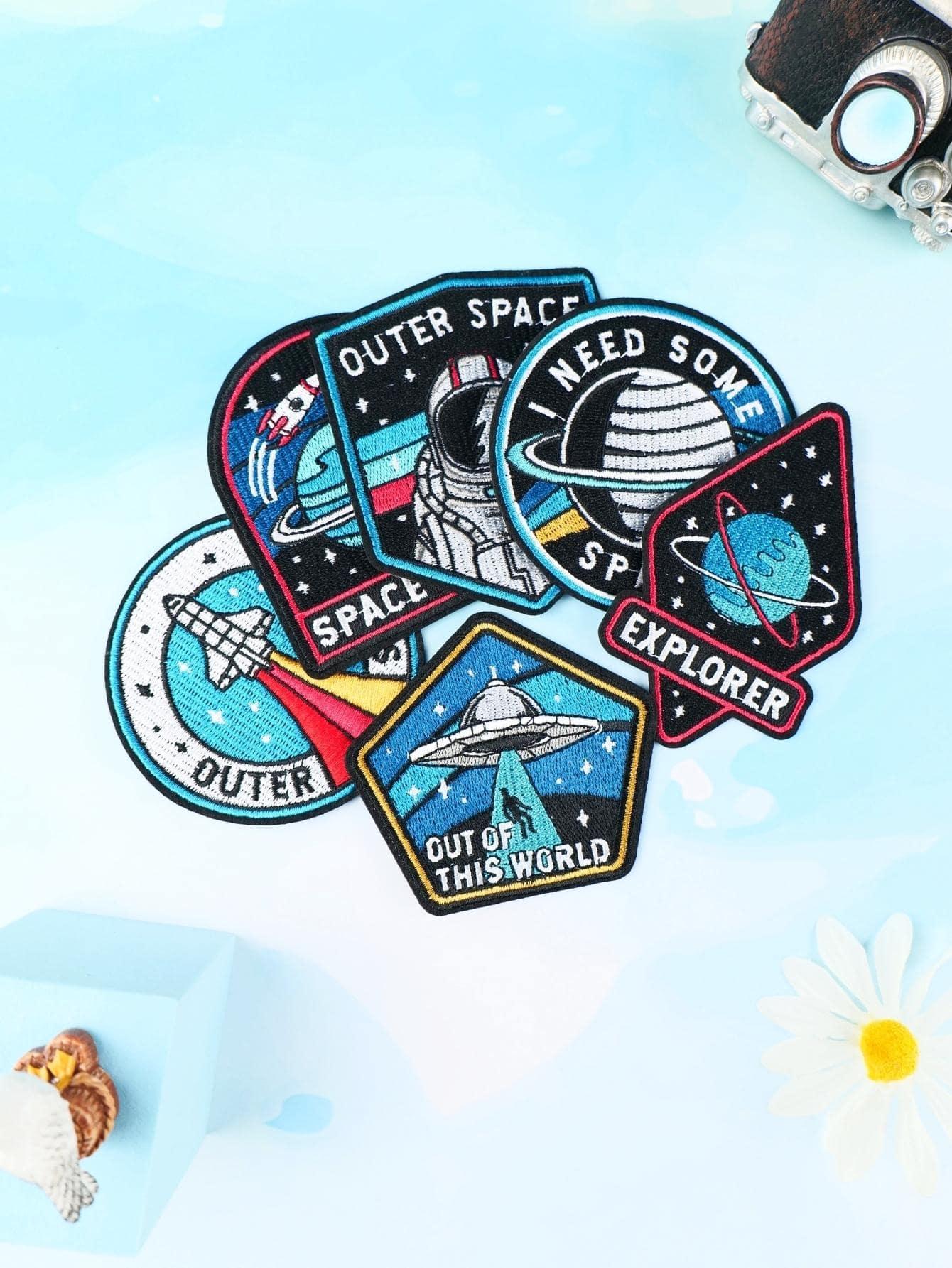 Naszywki kosmos astronauta 6-pack