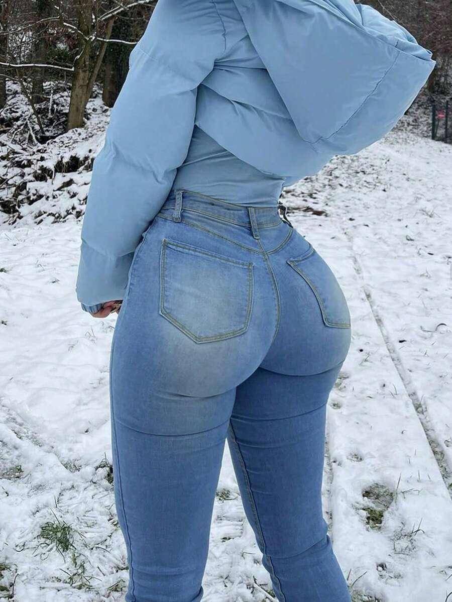 NIEBIESKIE SPODNIE JEANS