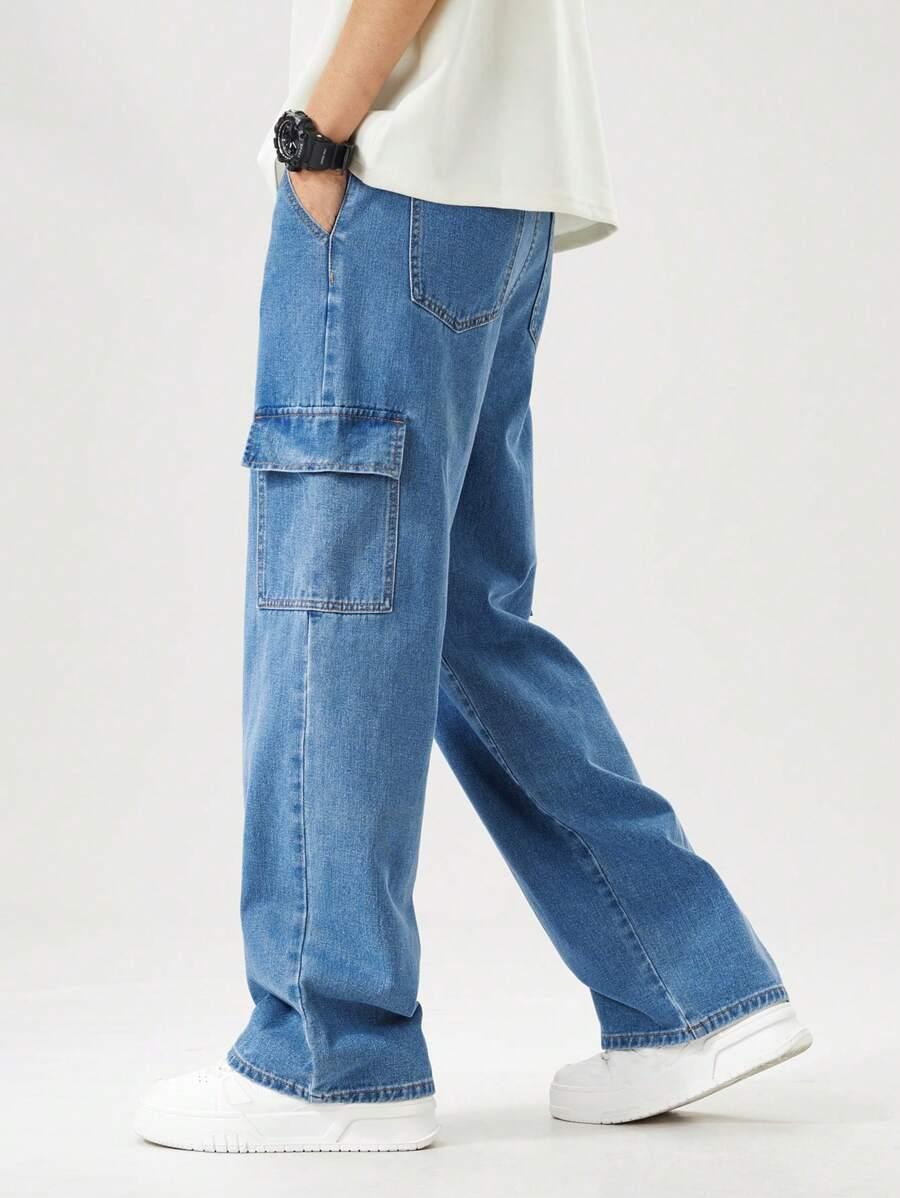 NIEBIESKIE SPODNIE JEANS