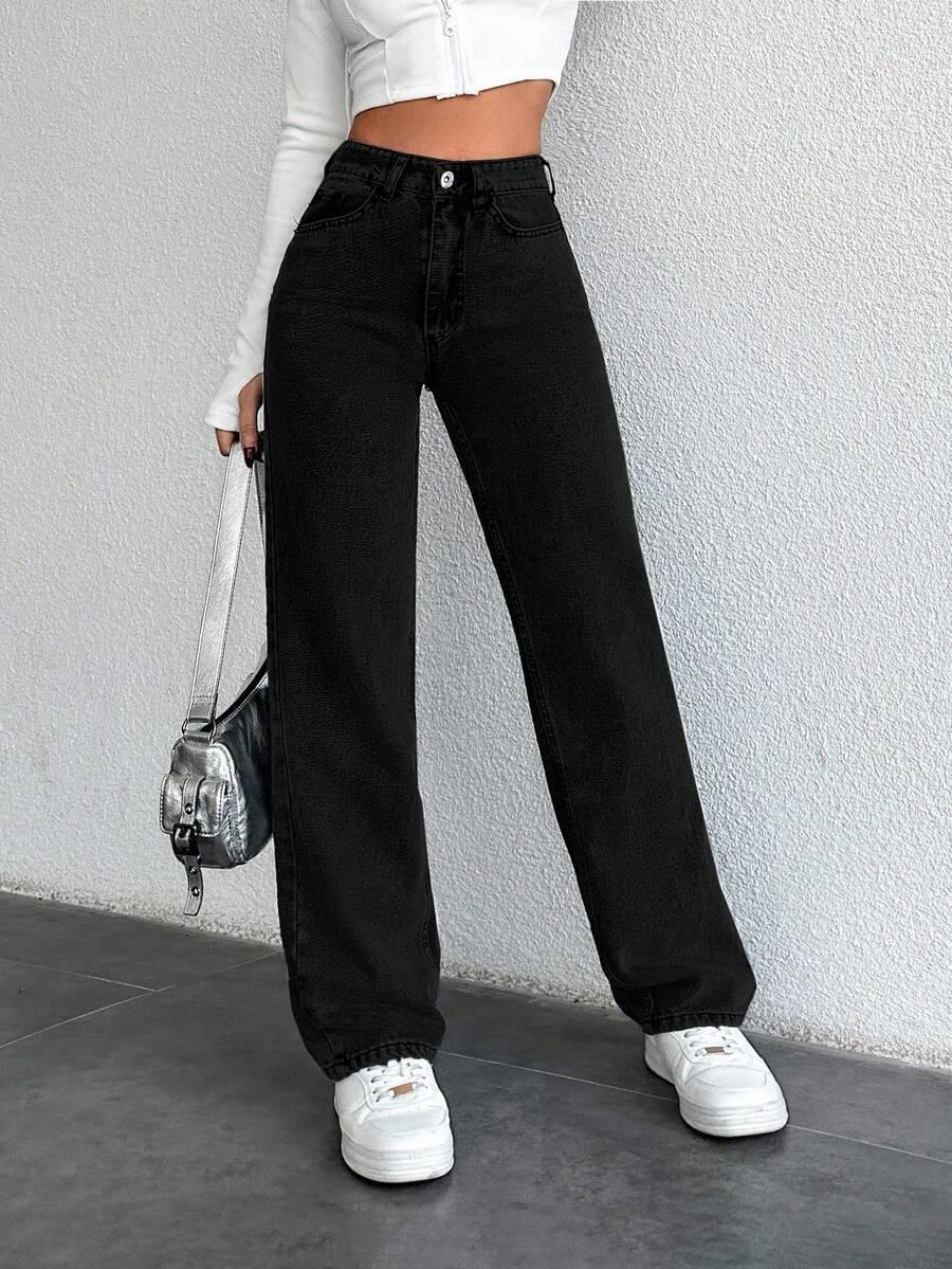 SPODNIE JEANS WYSOKI STAN