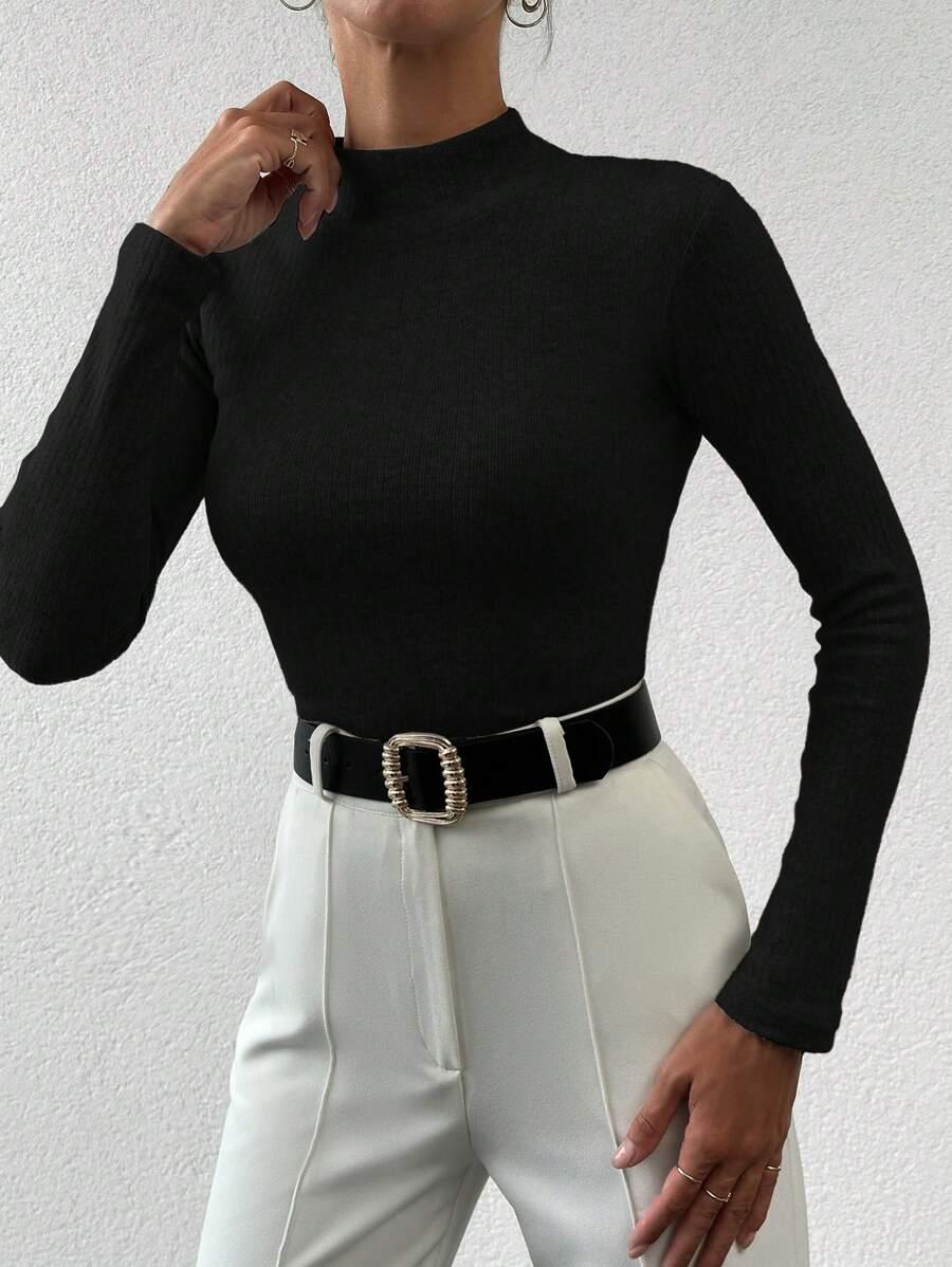 CZARNY SWETER GOLF PRĄŻKI