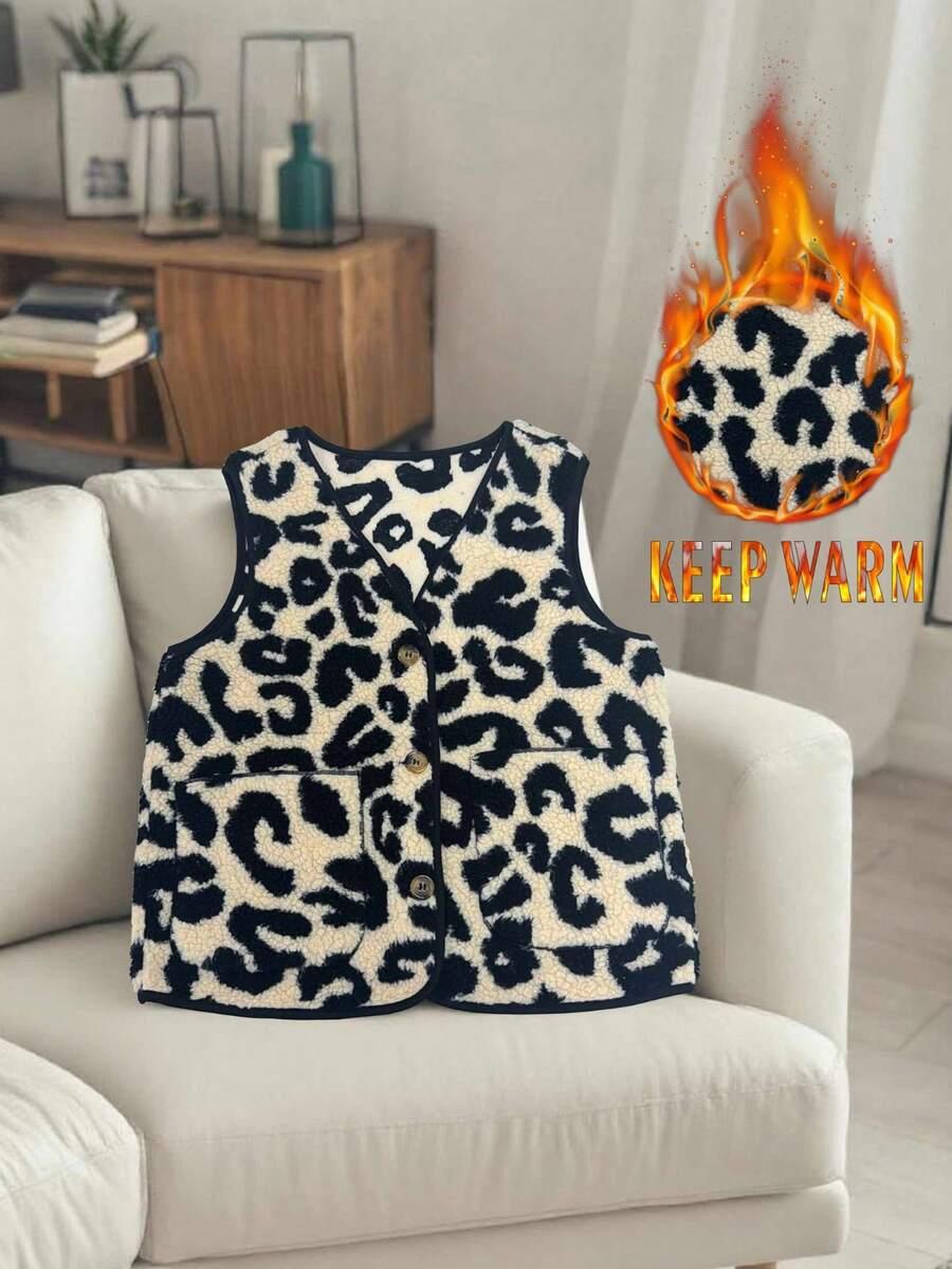 KAMIZELKA KIESZENIE ANIMAL PRINT 