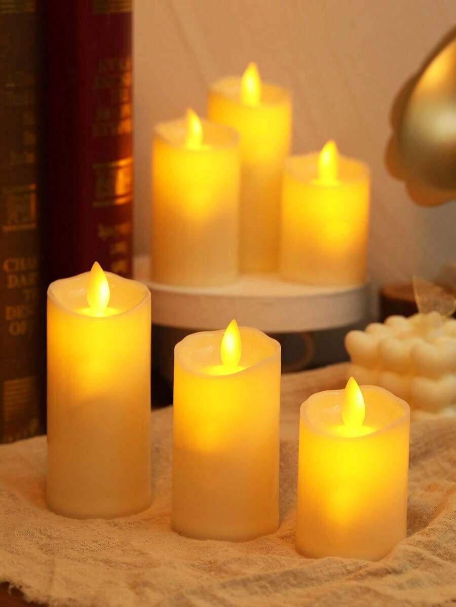 żółta świeca led
