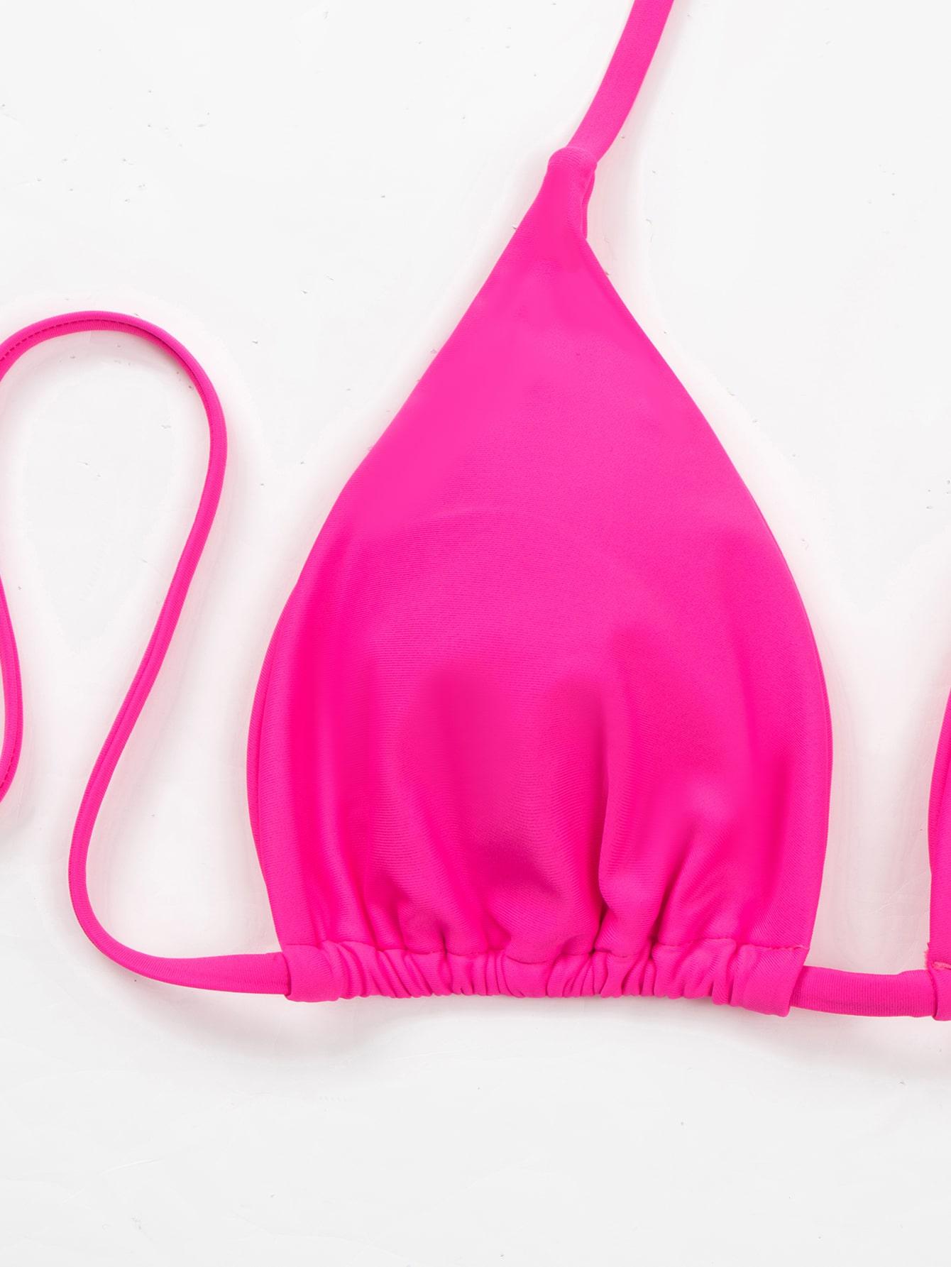 RÓŻOWA GÓRA OD BIKINI WIĄZANIE