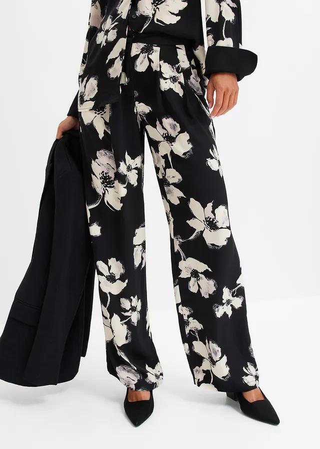 SPODNIE DAMSKIE CASUAL PALAZZO WZÓR