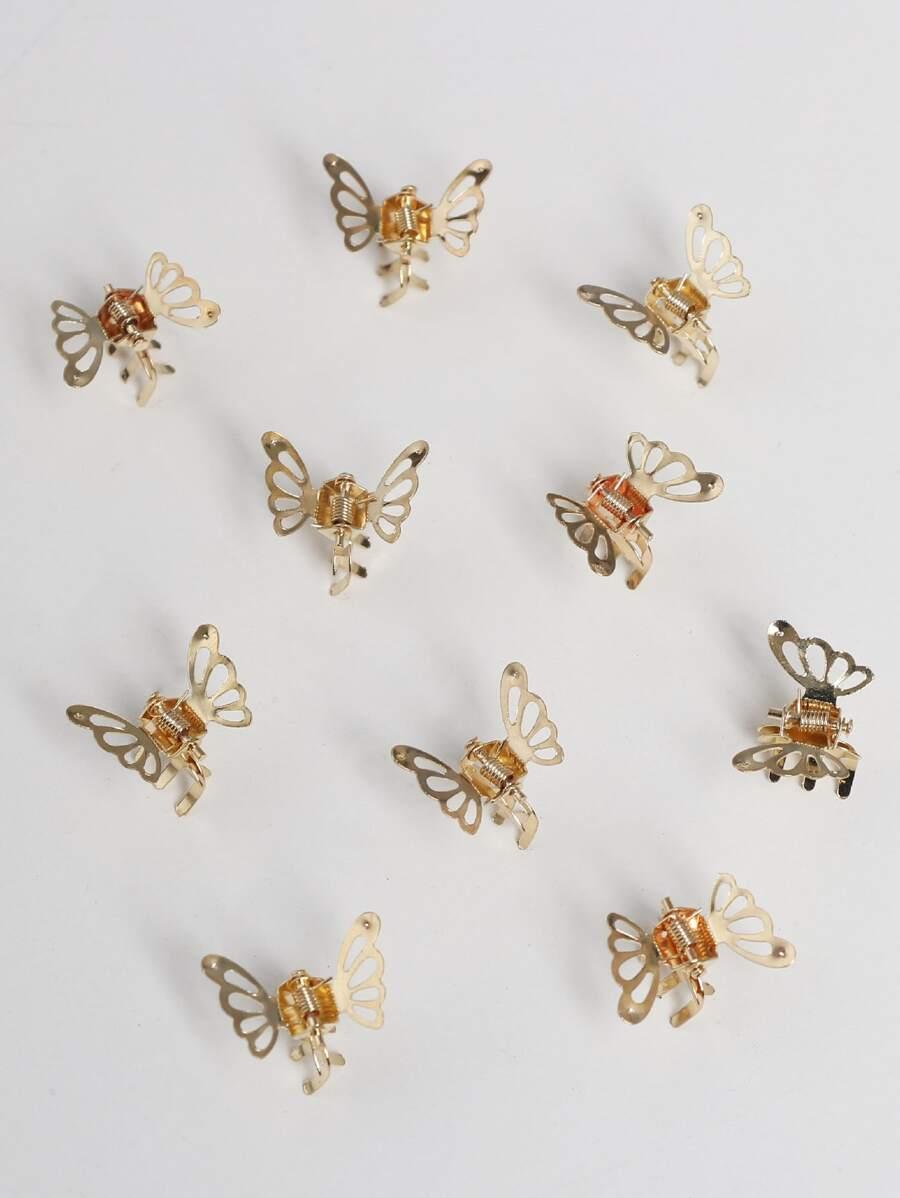 spinka do włosów motyl 10 sztuk 