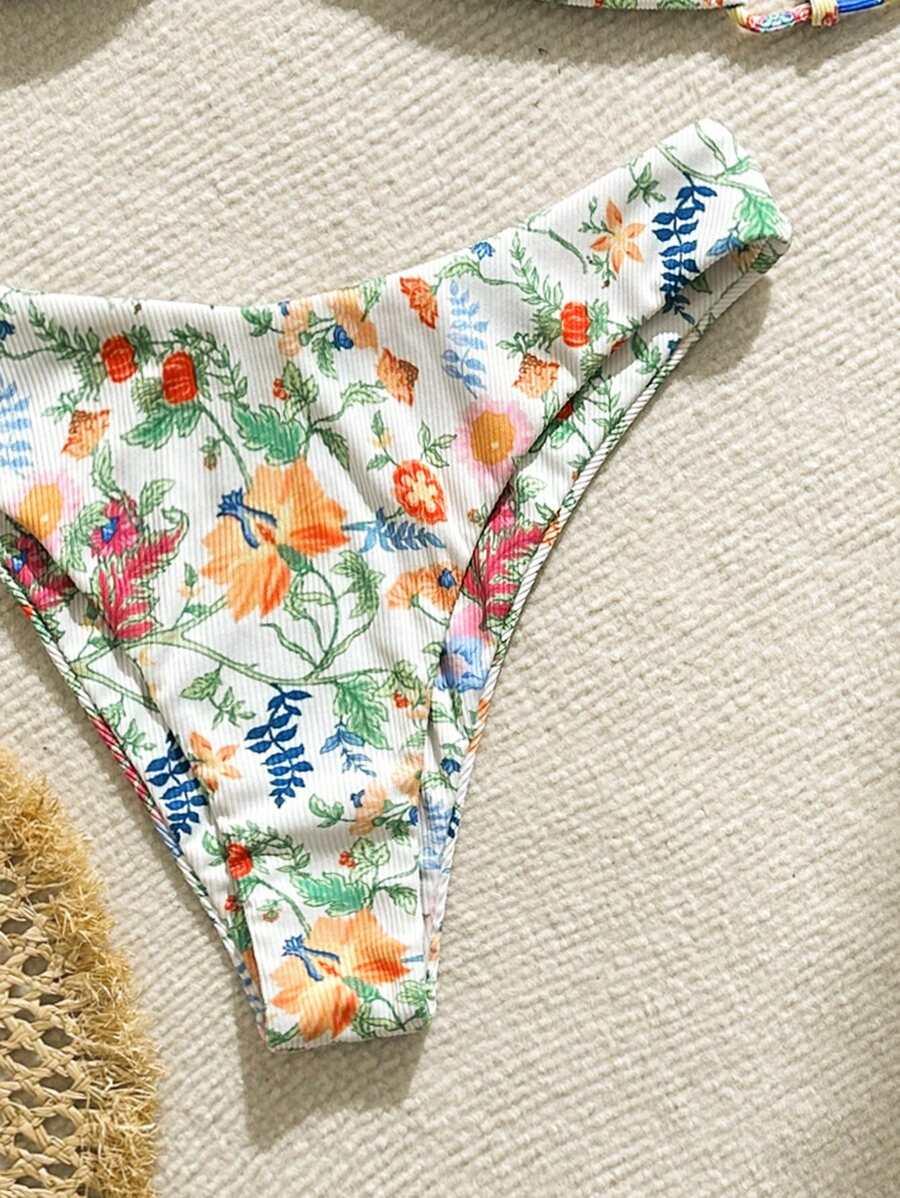 dwuczęściowy strój kąpielowy print