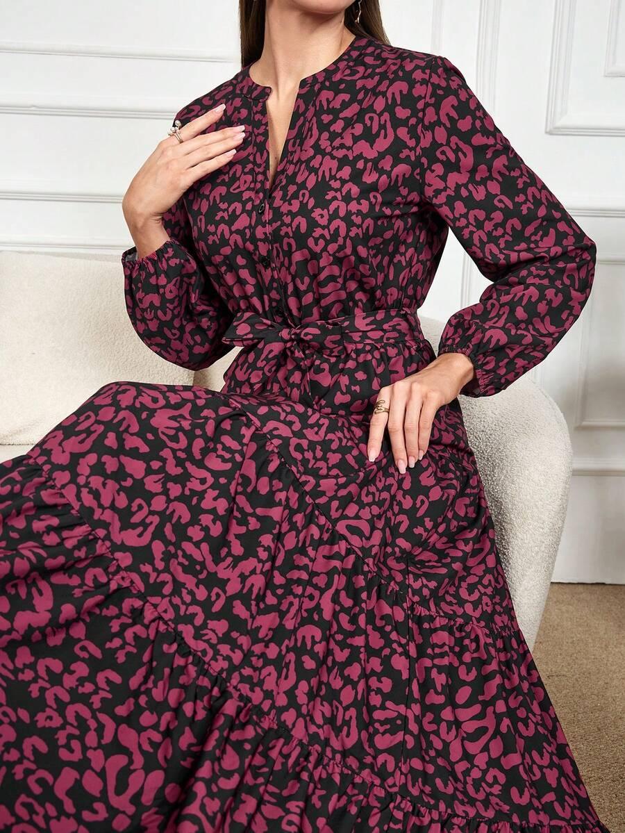 maxi sukienka animal print
