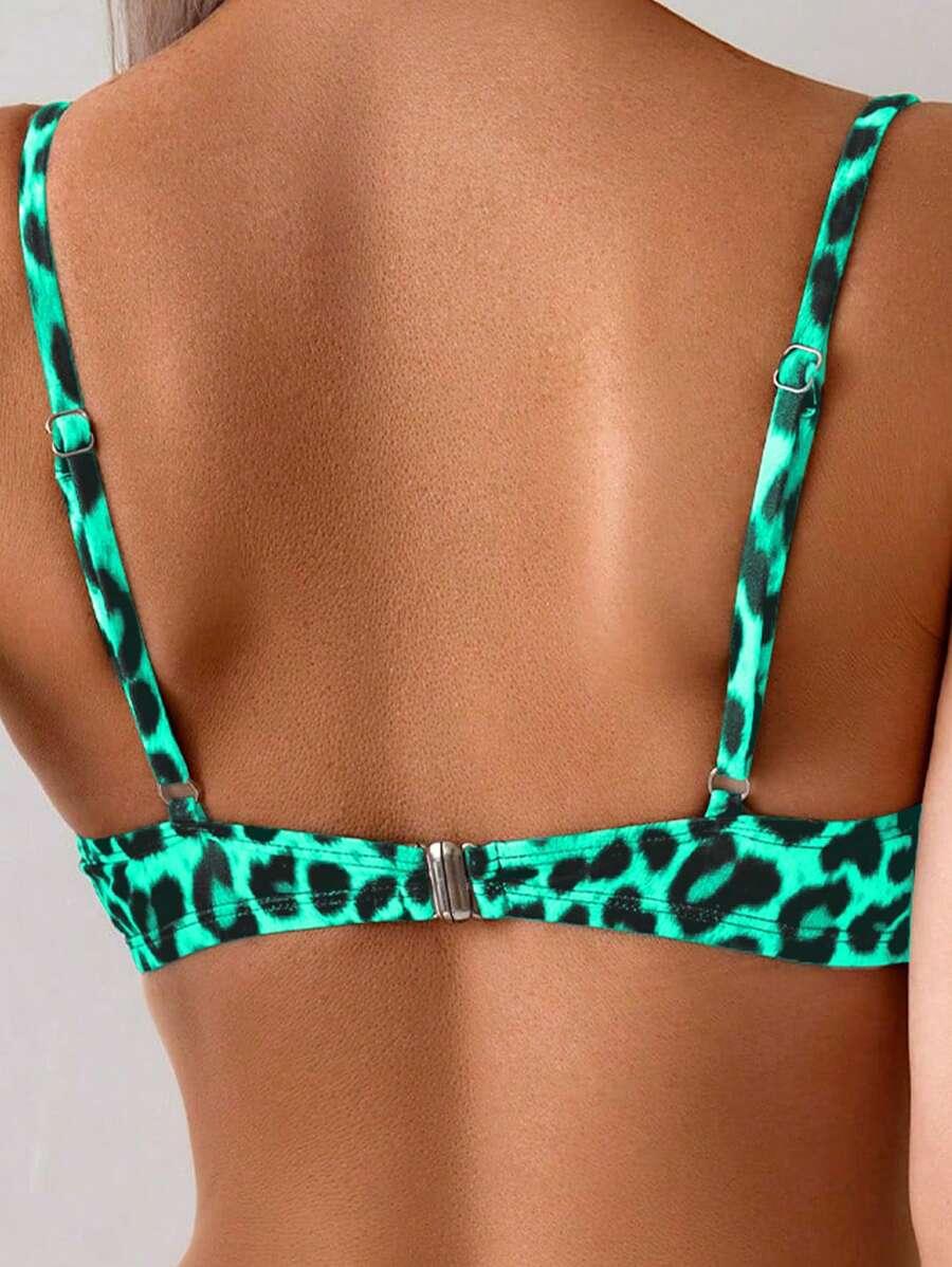 góra od bikini animal print 