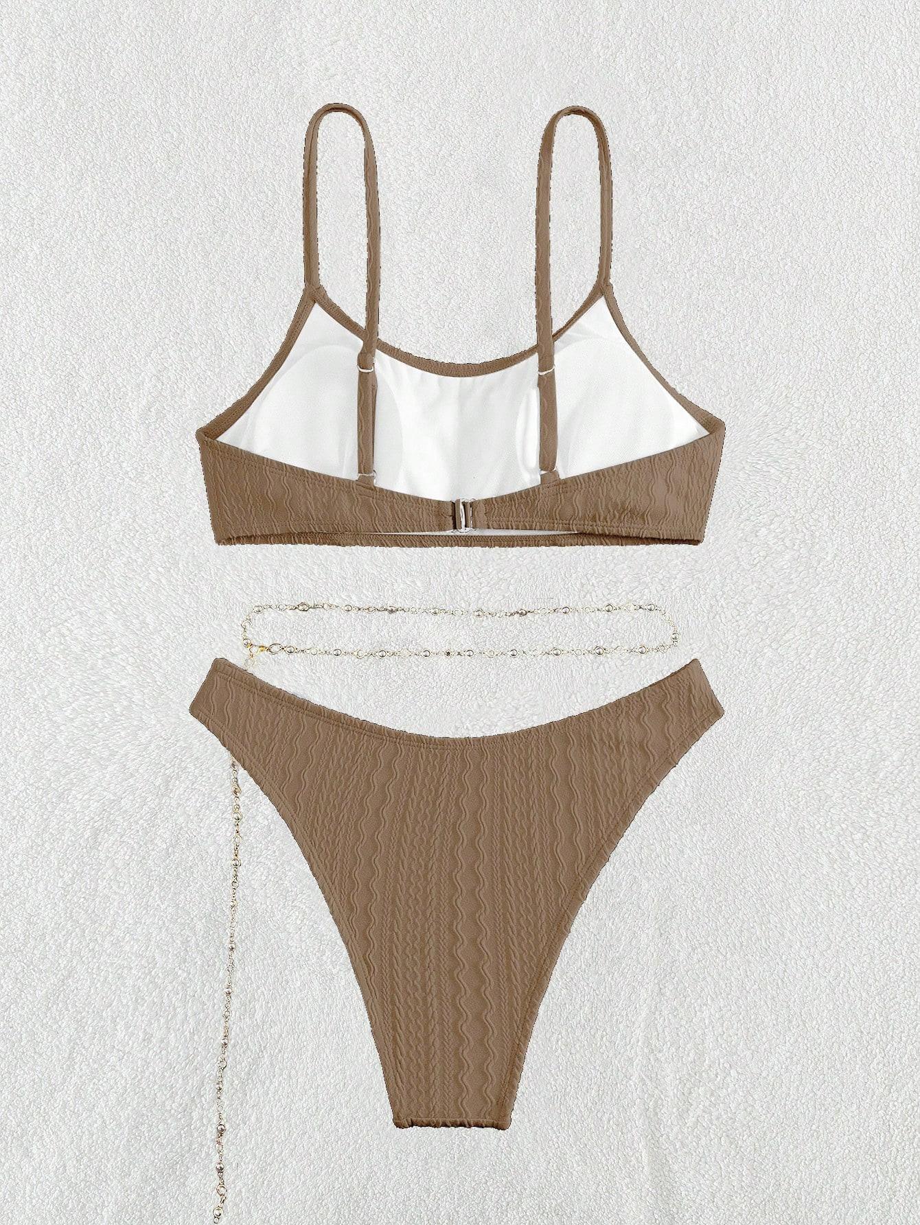 BRĄZOWE BIKINI DWUCZĘŚCIOWE