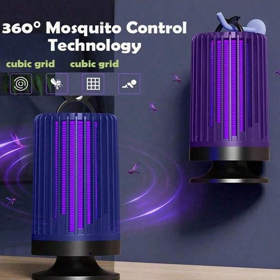FIOLETOWA LAMPA KEMPINGOWA
