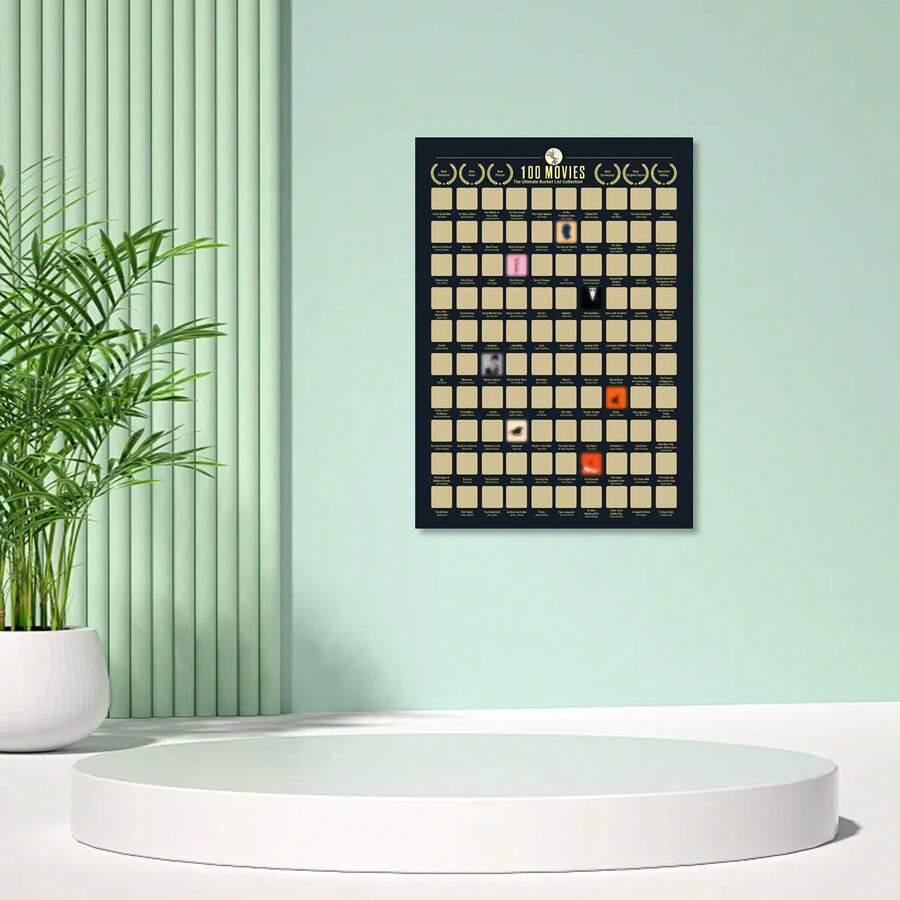 plakat zdrapka „100 filmów” 