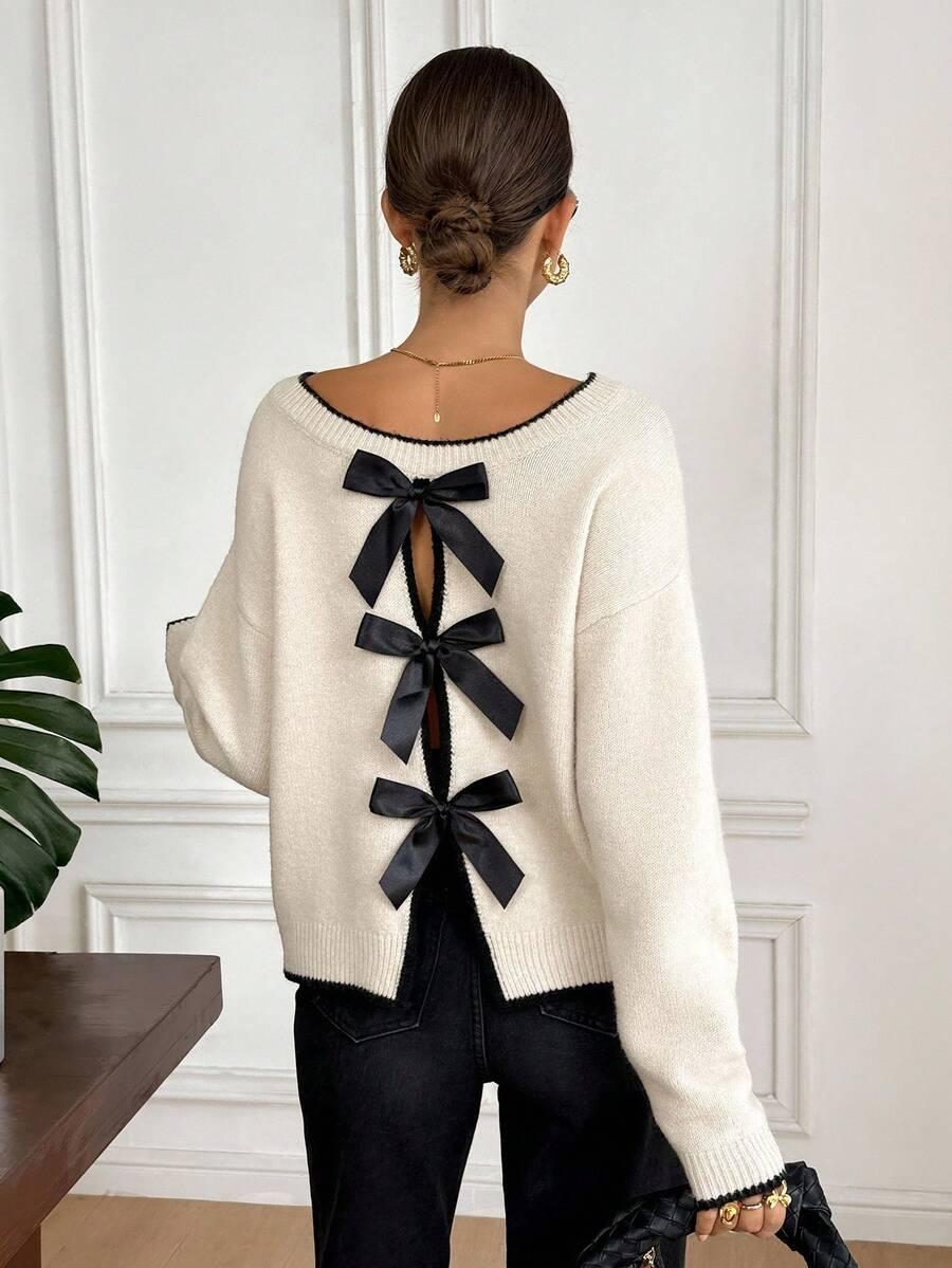 BEŻOWY SWETER CASUAL