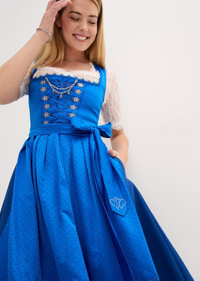 NIEBIESKA MIDI SUKIENKA
