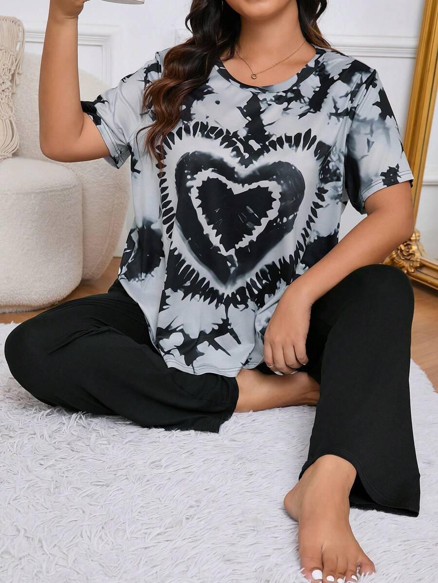 PIŻAMA komplet spodnie t-shirt