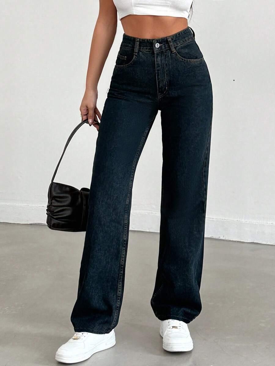 SPODNIE JEANS WYSOKI STAN