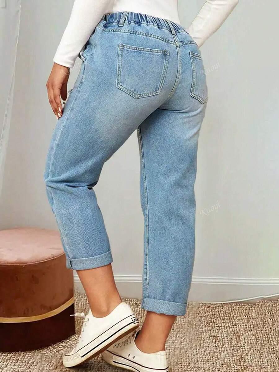 NIEBIESKIE SPODNIE JEANS