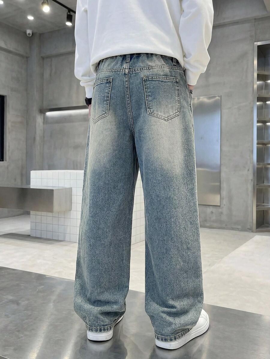 NIEBIESKIE SPODNIE JEANS