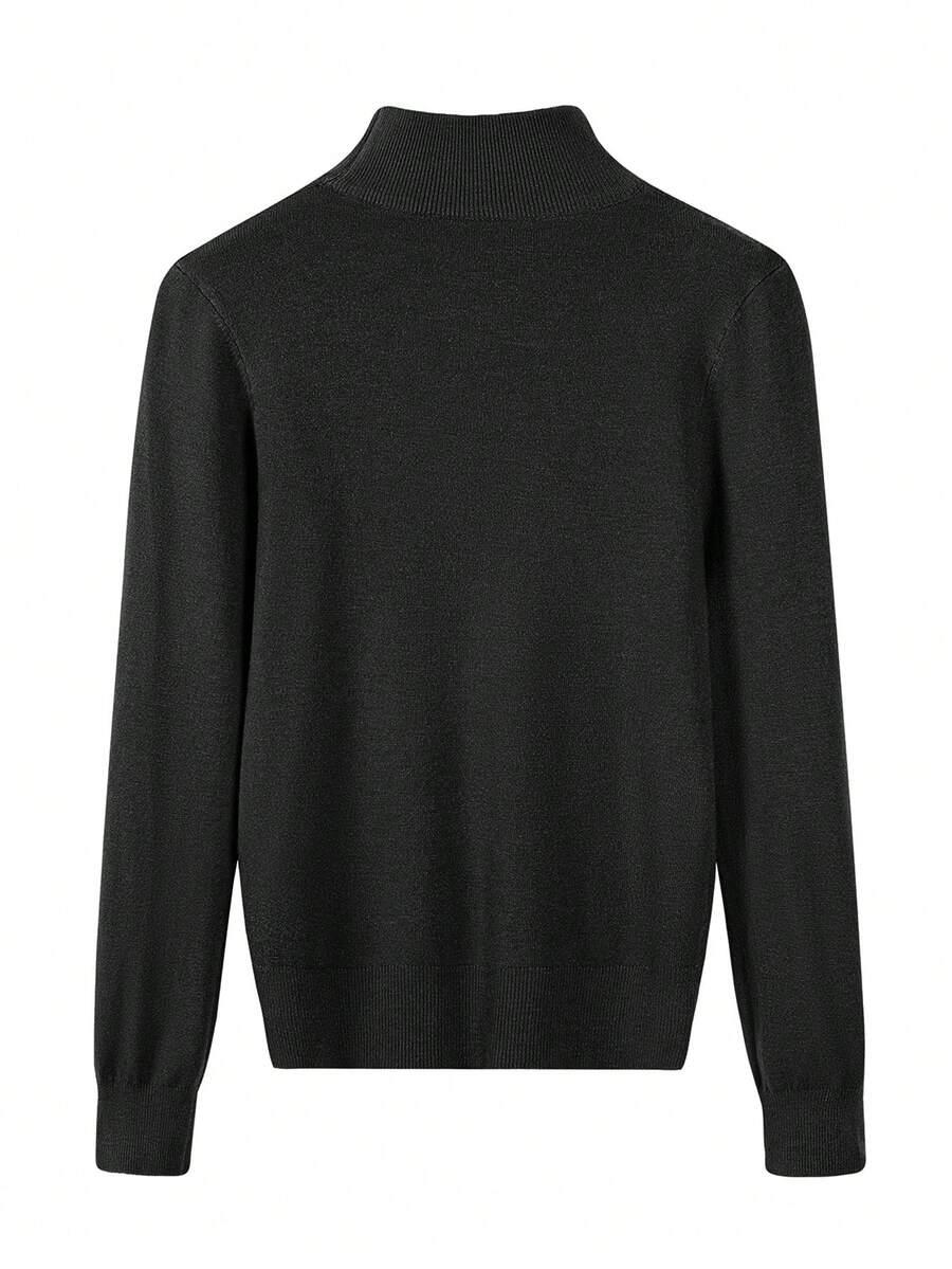 czarny sweter golf