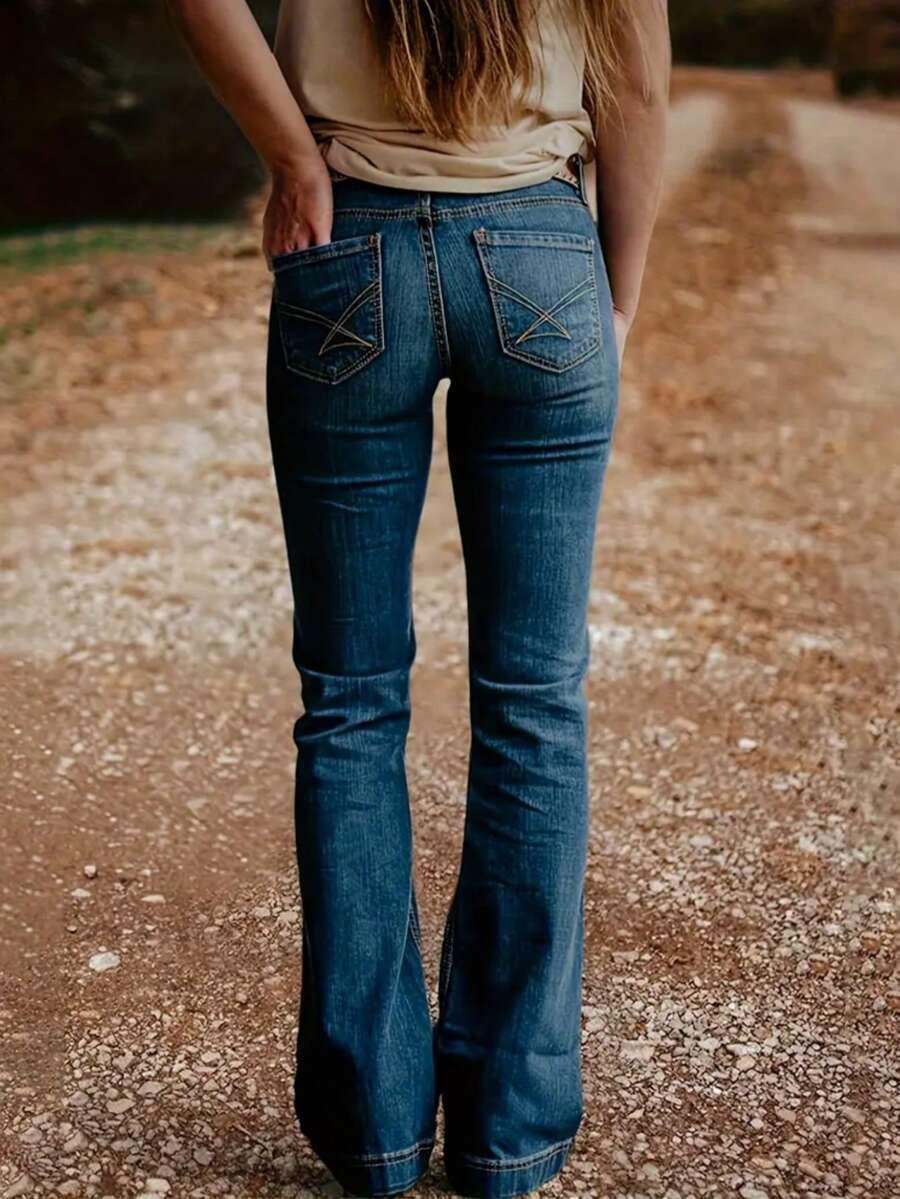 NIEBIESKIE SPODNIE JEANS