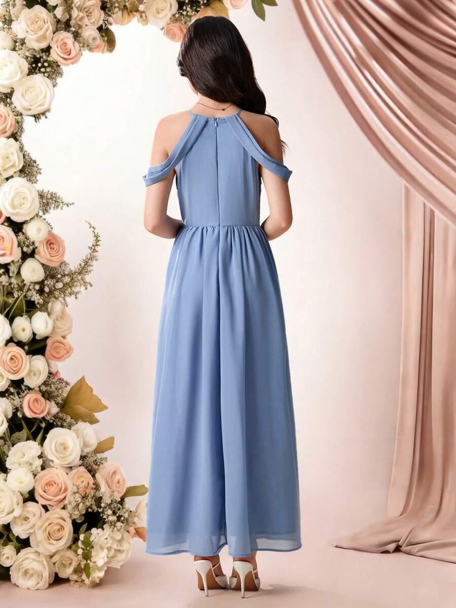 NIEBIESKA MAXI SUKIENKA