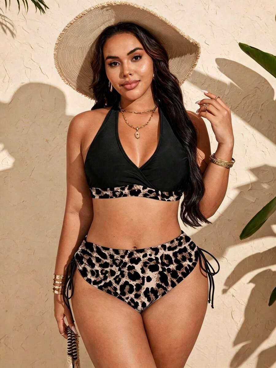 DWUCZĘŚCIOWY STRÓJ KĄPIELOWY ANIMAL PRINT