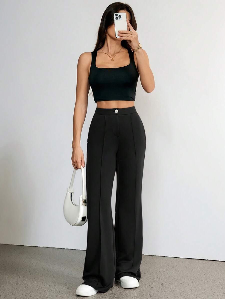 czarne spodnie casual