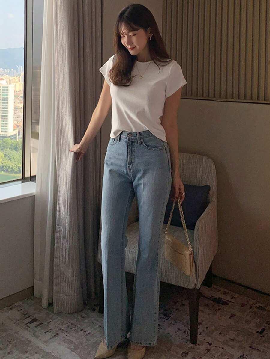 BIAŁY T-SHIRT BASIC