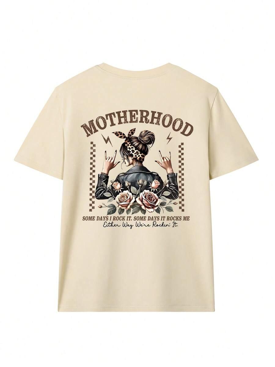 żółty t-shirt print