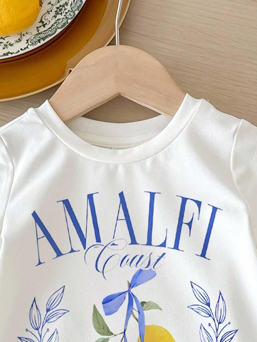 biały t-shirt print