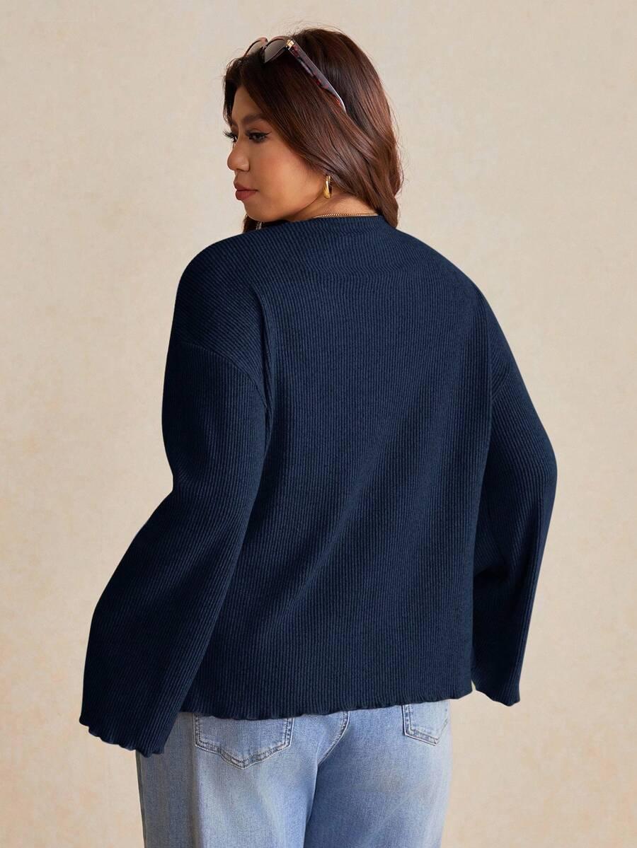 grantowy sweter prążki