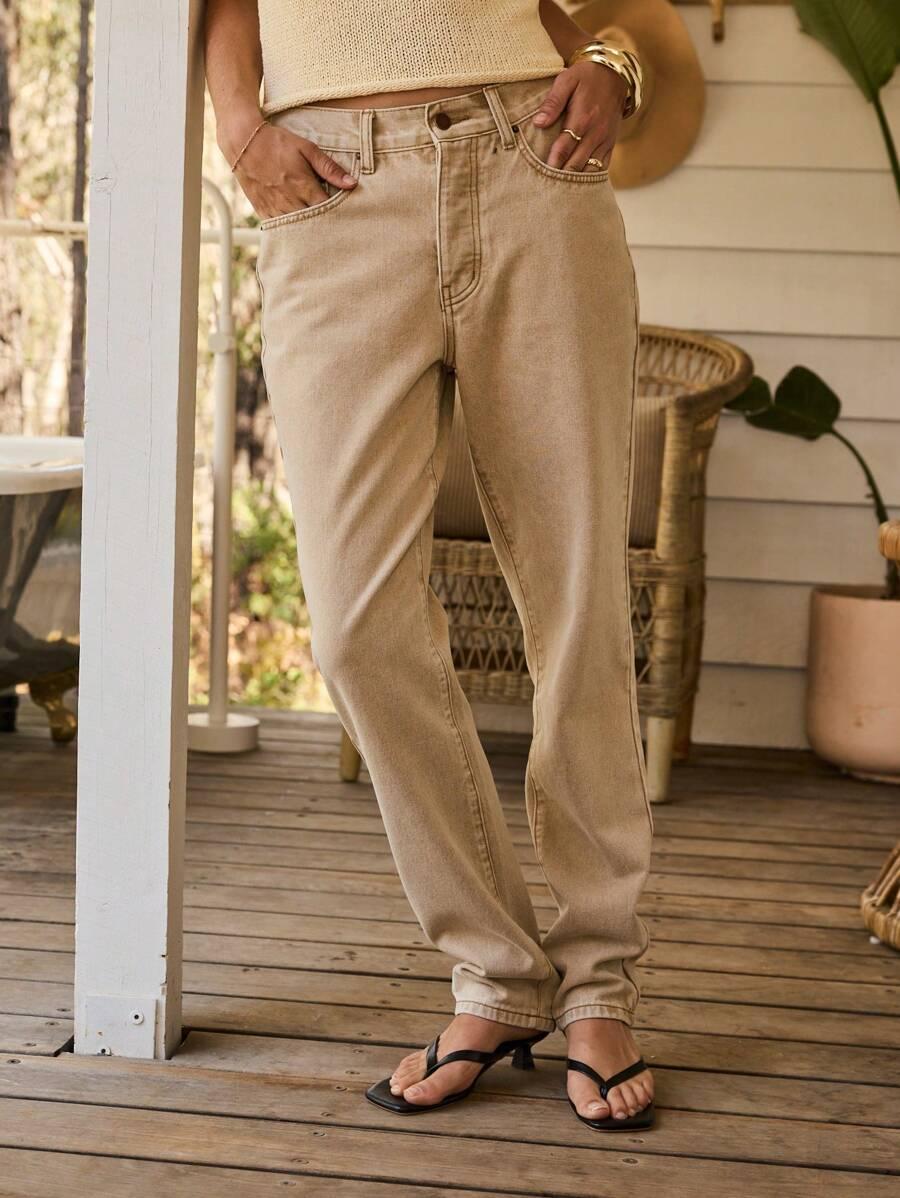 JEANSY DAMSKIE REGULAR Z BAWEŁNY