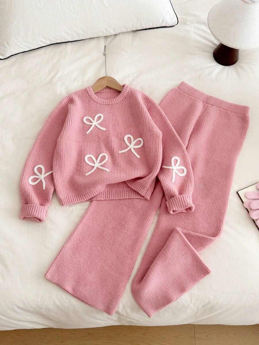sweter spodnie komplet