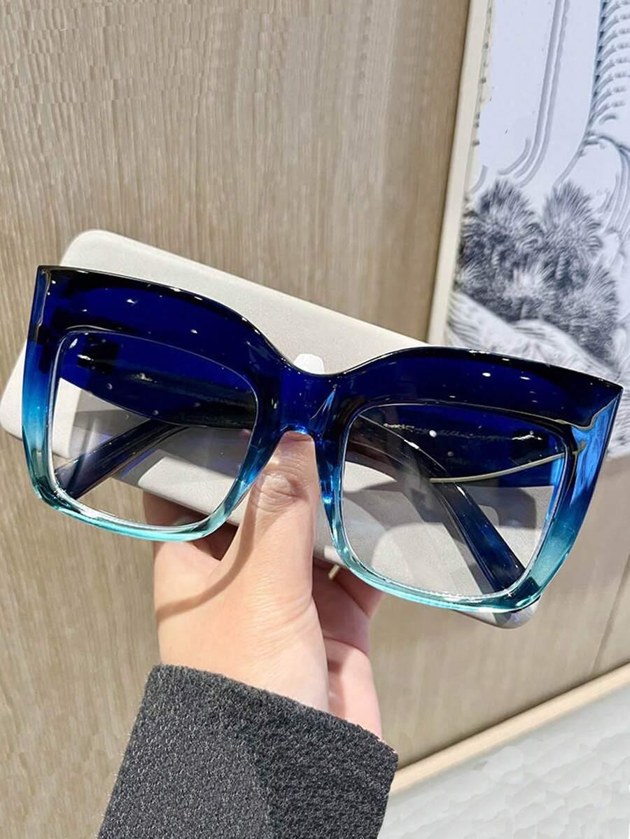 niebieskie okulary zerówki 