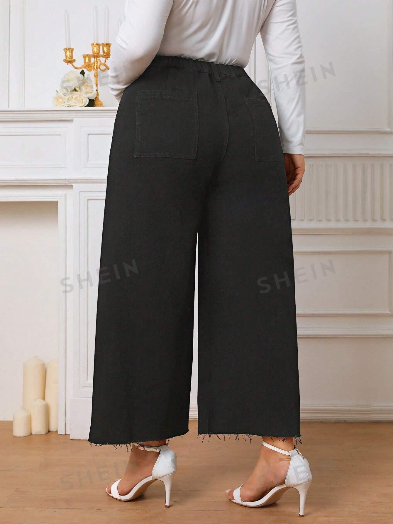 czarne proste spodnie jeans wysoki stan