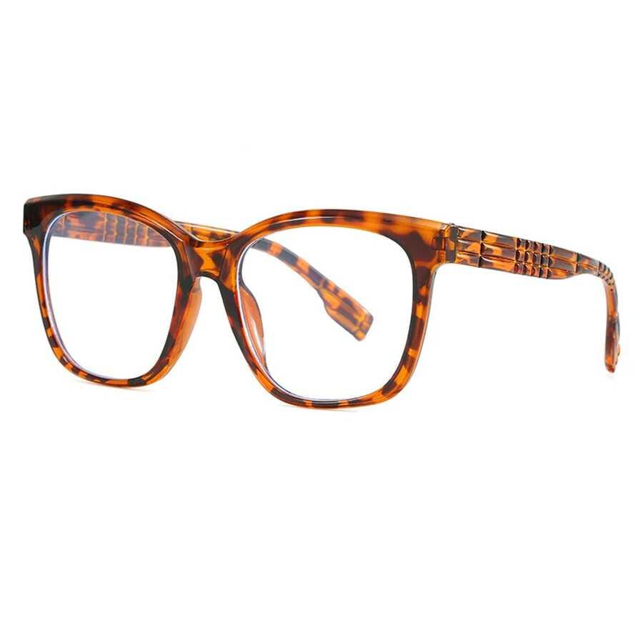 okulary zerówki animal print