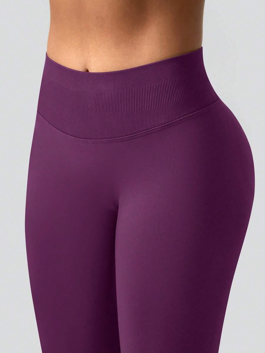 FIOLETOWE LEGGINSY CASUAL